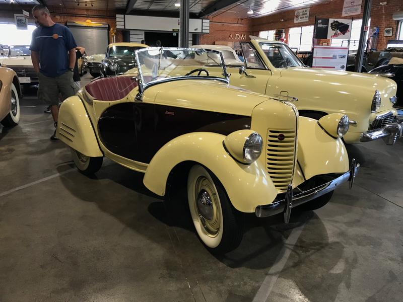 1940 American Bantam Roadster. American Bantam took over the American Austin company in 1934 and built these from ‘36 to ‘41 when they stopped production to build the first Jeep prototype.